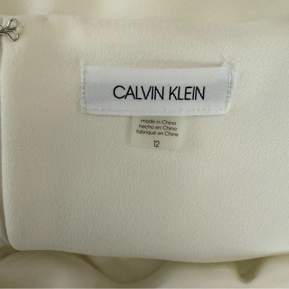 Calvin Klein Wide Sleeve Size 12 NWT Embellished neckline - Picture 7 of 8
